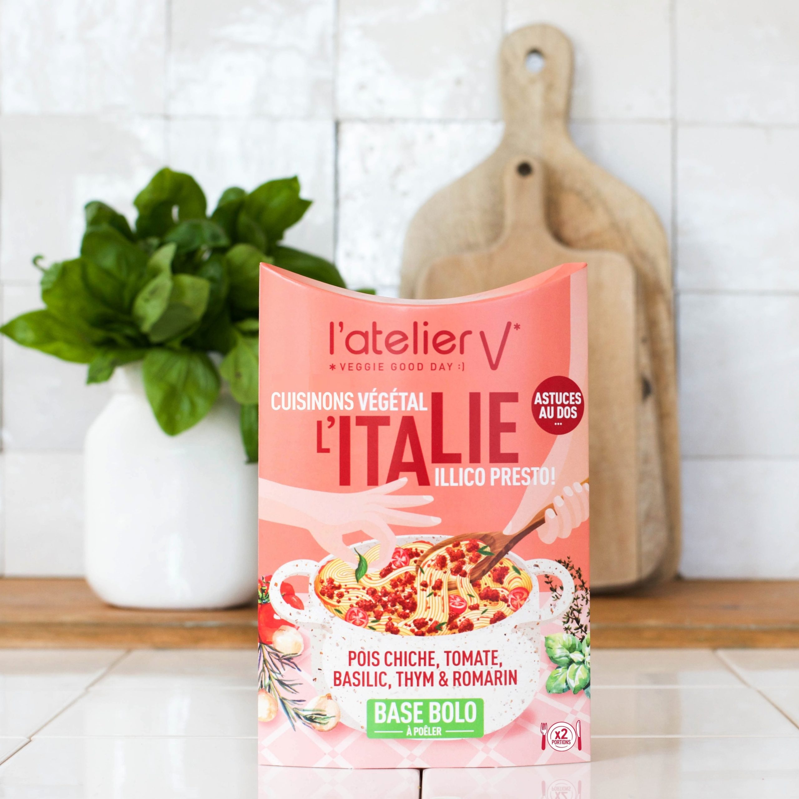 BASE BOLO à cuisiner - Pois chiche, tomate, basilic, thym & romarin