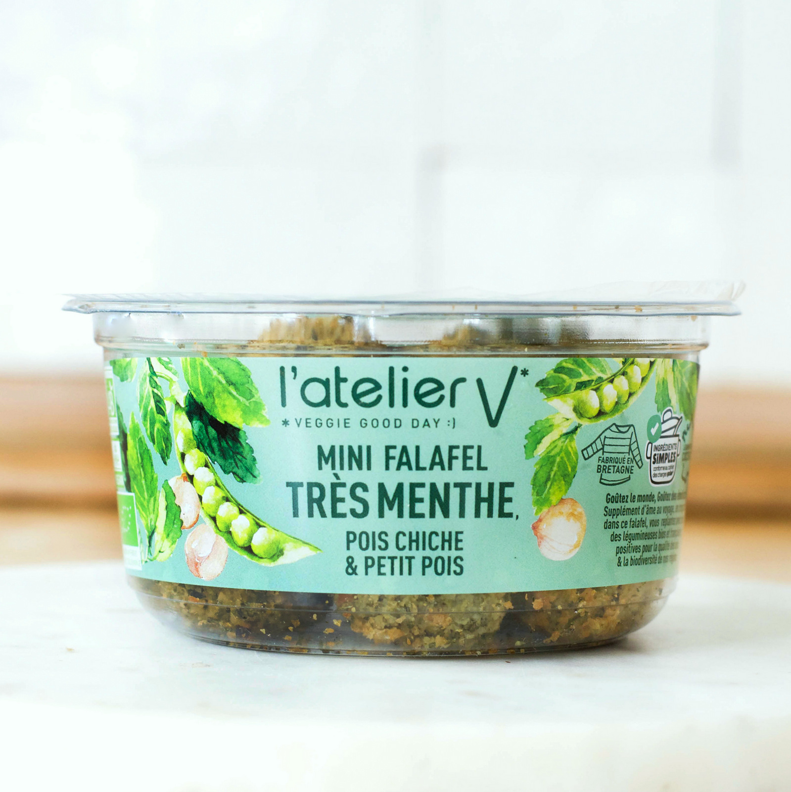 Mini falafel TRES menthe - Pois chiche & petit pois
